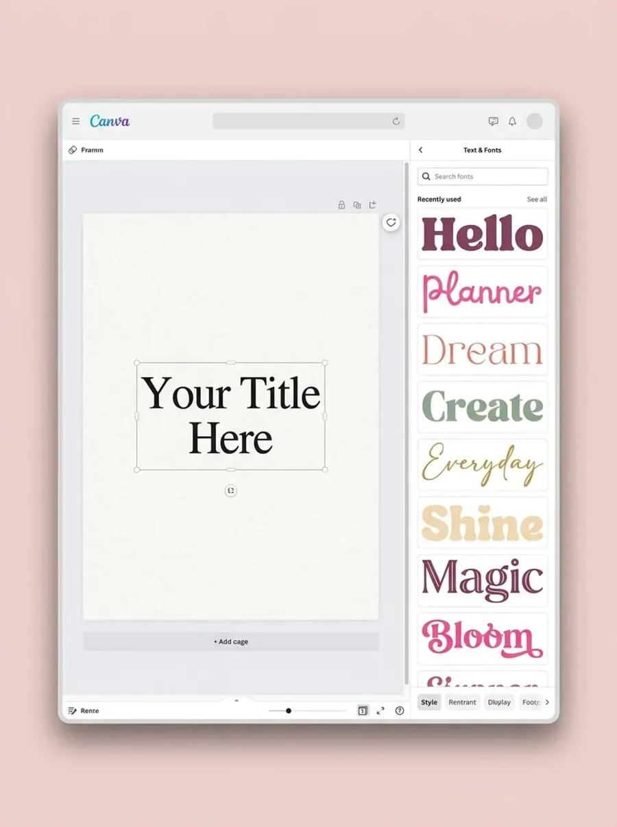 6,000 Premium Fonts — a style for every planner